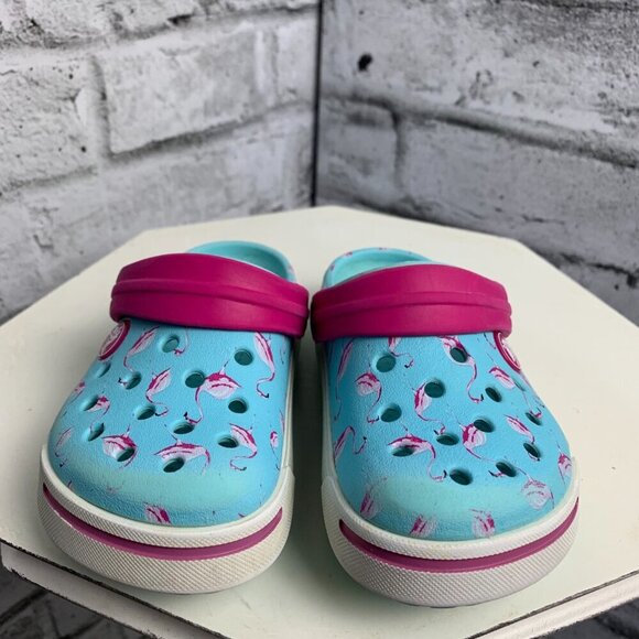 Crocs Bayaband Flamingo Slip On Clog Sandals - Picture 4 of 8